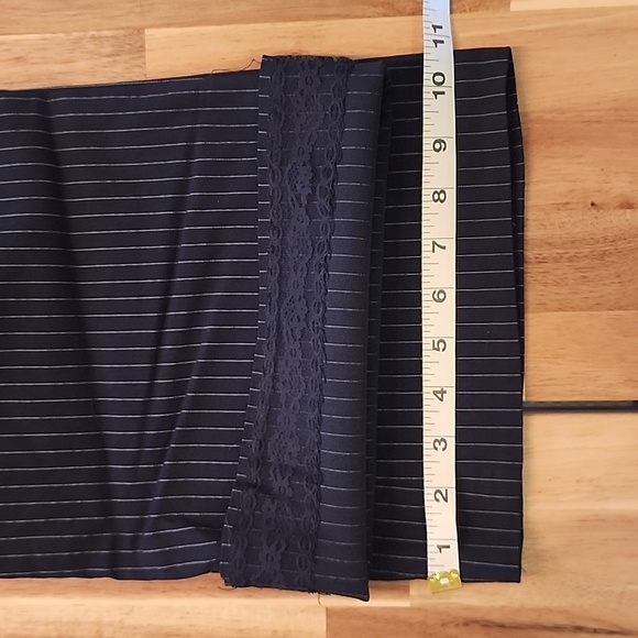 Womens Express Pin Stripe Black Bootcut Pants - Size 10 Long - Picture 7 of 7